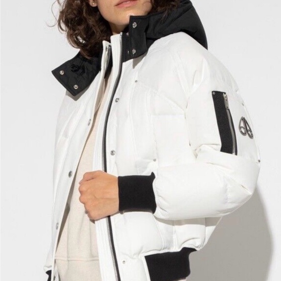 Moose Knuckles Women's Troy Hooded Bomber - Picture 1 of 8